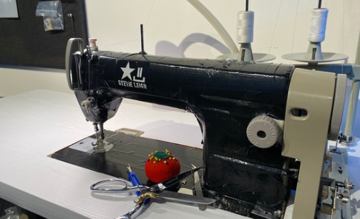 sewing machine belonging to the tailor Stevie Leigh located in worcester, massachusetts