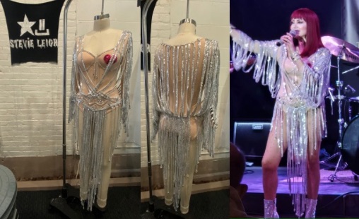 custom created cher believe costume replica designed and sewed by fashion designer stevie leigh andrascik